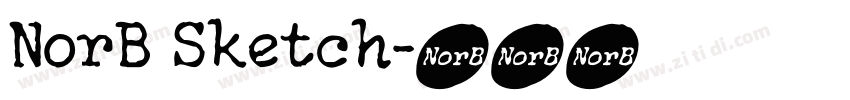 NorB Sketch字体转换 NorB Sketch字体转换